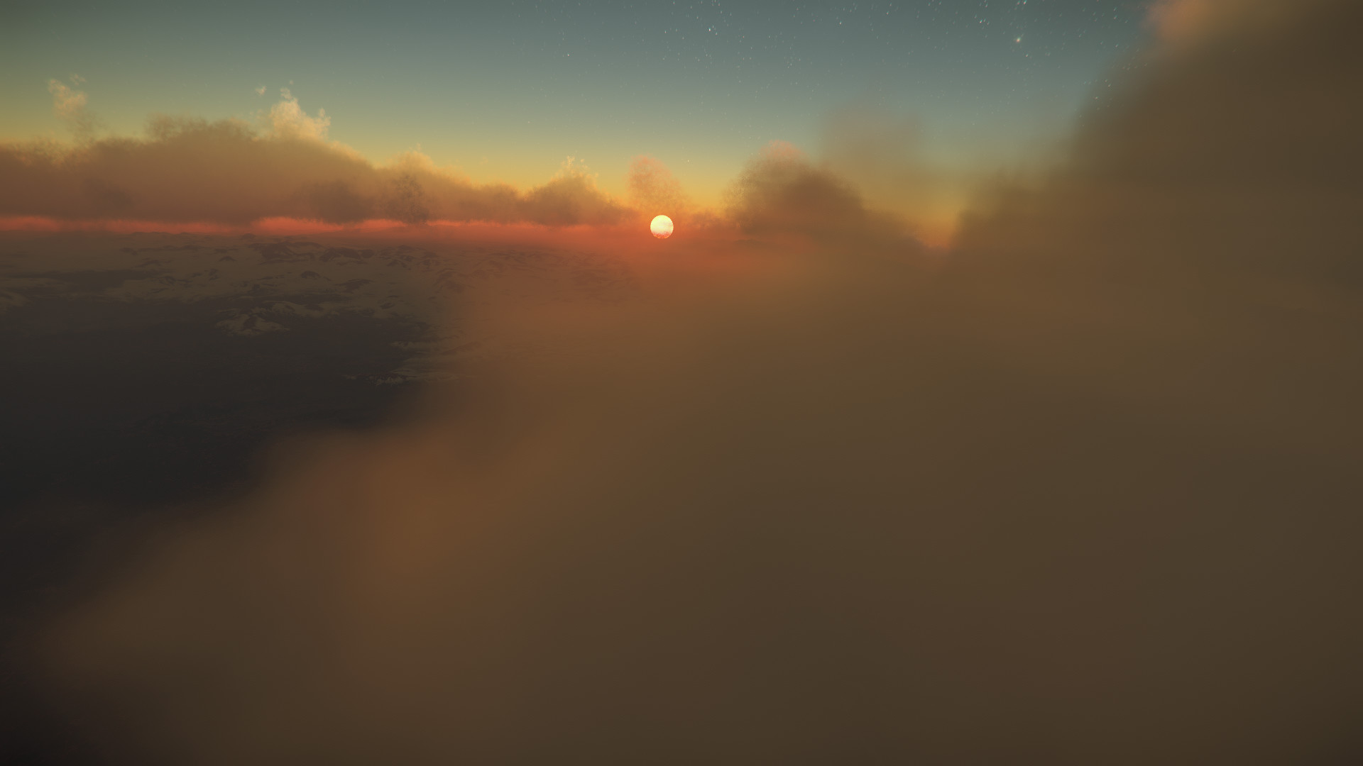 Mit den Wolken