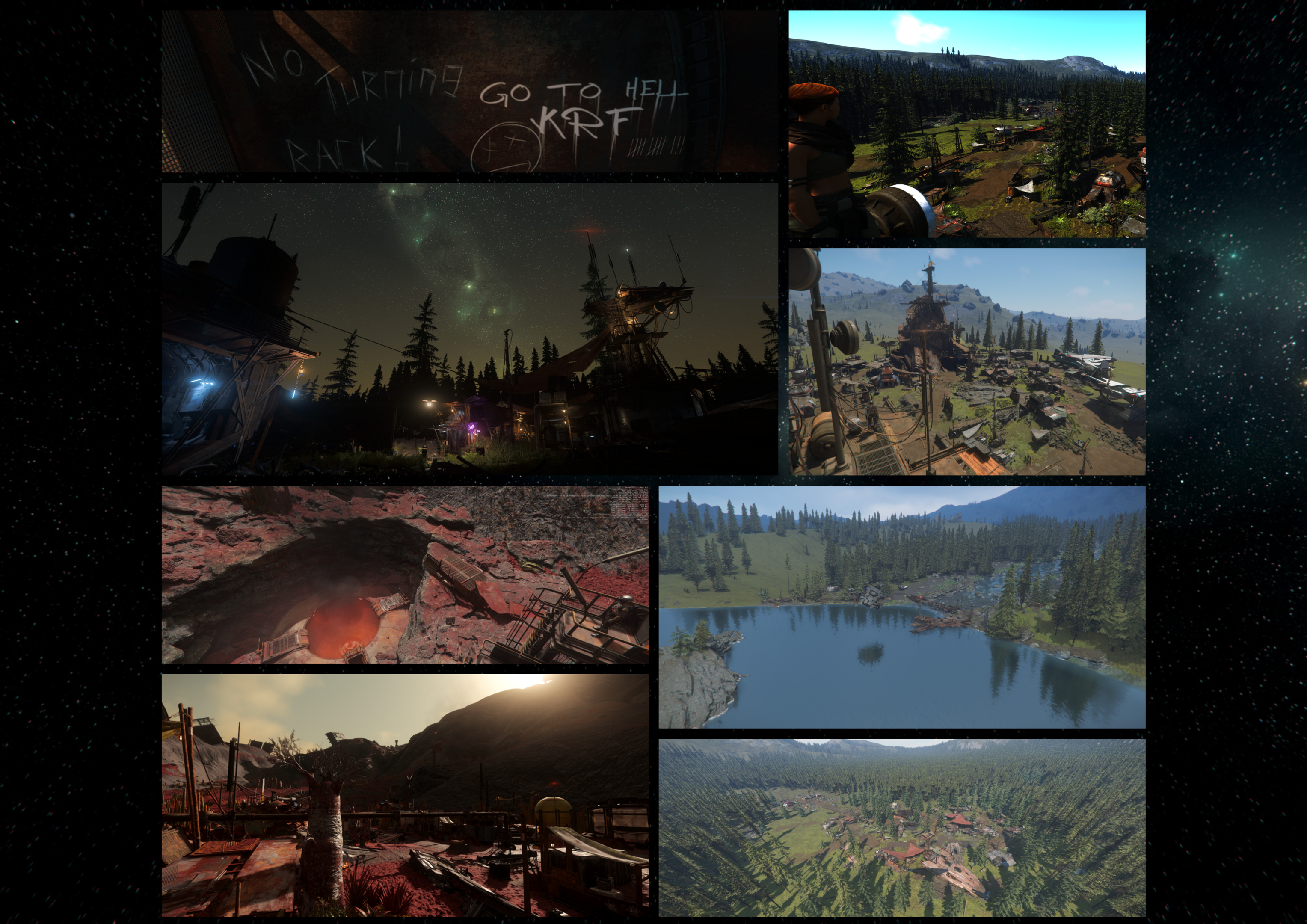 Screenshot Contest #5 | Derelict Settlements! - Teilnehmer Collage
