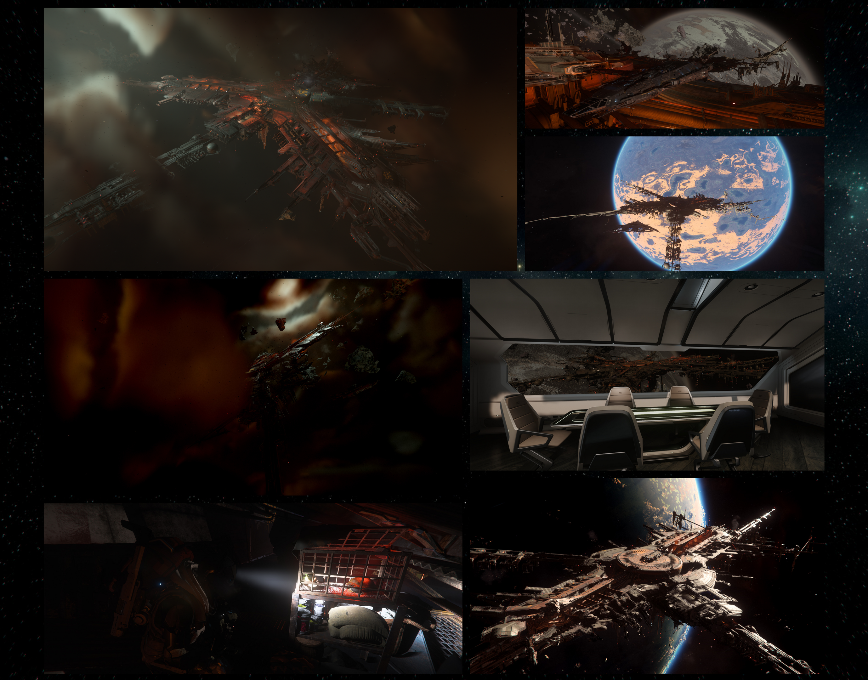 Screenshot Contest #6 | Die Raumstationen von Pyro in Szene gesetzt! - Teilnehmercollage