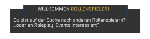 RPU - Textbox - Willkommen Rollenspieler